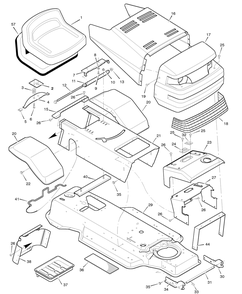 Part Location Diagram of 91715E245 Briggs and Stratton Fender